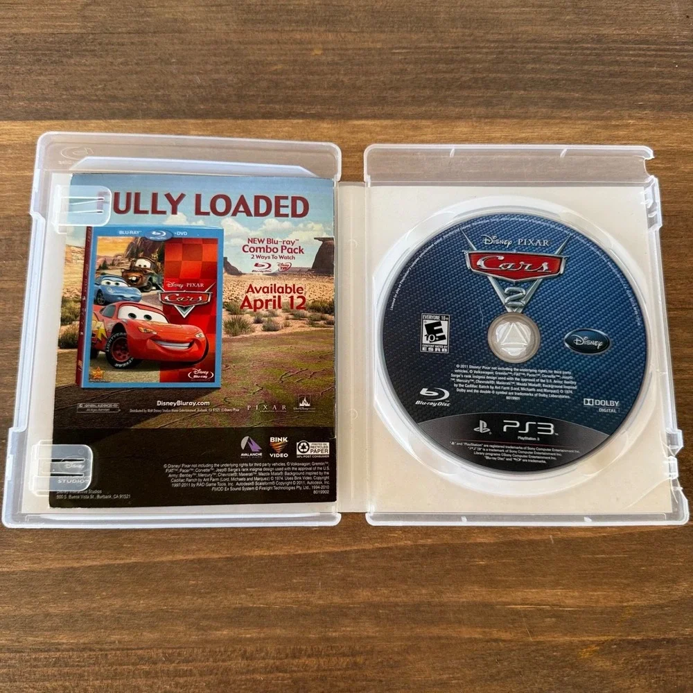 Cars‎ 2 PS3 Sony PlayStation 3 Disney Pixar Complete CIB w/ Manual